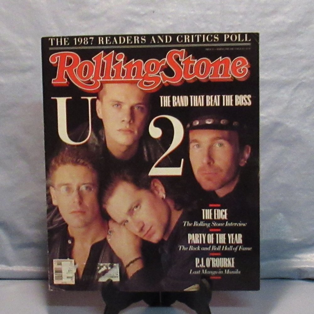 Vintage Rolling Stone Magazine U2 Cover #521 03/10/1988
